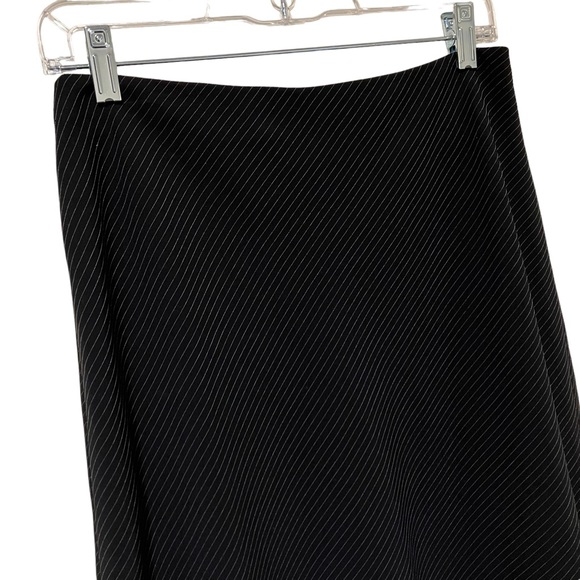 Tahari Arthur S. Levine Black Pinstripe Skirt Suit Set - Picture 10 of 14